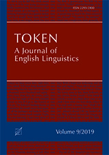 OKładka, Token: A Journal of English Linguistics, V. 9, edit. by John G. Newman