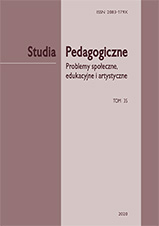 Okładka, „Studia Pedagogiczne. Problemy społeczne, edukacyjne i artystyczne”,  t. 35,  red. Bożena Matyjas
