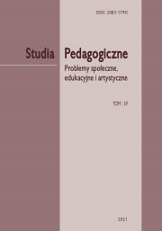 Okładki, „Studia Pedagogiczne. Problemy społeczne, edukacyjne i artystyczne”,  t. 39 ,  red. Bożena Matyjas