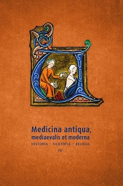 Okładka, Lucyna Kostuch, Sylwia Konarska-Zimnicka, Beata Wojciechowska red., Medicina antiqua, mediaevalis et moderna. Historia - filozofia - religia (IV)
