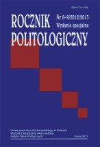 "Rocznik Politologiczny" 8-9/2012/2013, Wydanie specjalne