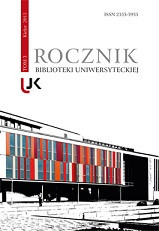 "Rocznik Biblioteki Uniwersyteckiej", t. 3