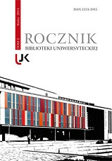 Rocznik Biblioteki Uniwersyteckiej, t.  2