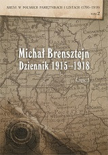 Michał Brensztejn. Dziennik 1915-1918