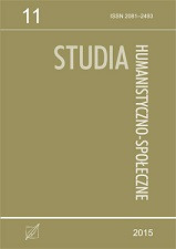 "Studia Humanistyczno-Społeczne", t. 11