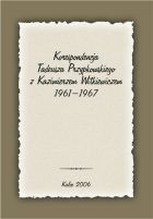 Korespondencja T. Przypkowskiego z K. Witkiewiczem