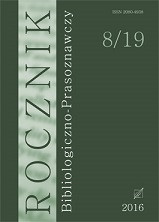 "Rocznik Bibliologiczno-Prasoznawczy", t. 8/19