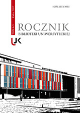 „Rocznik Biblioteki Uniwersyteckiej”, t. 4-5