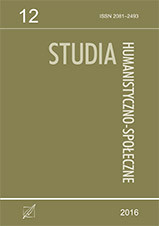 "Studia Humanistyczno-Społeczne", t. 12