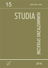 "Studia Humanistyczno-Społeczne", t. 15