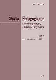 „Studia Pedagogiczne. Problemy społeczne, edukacyjne i artystyczne”, t. 36, t. 37 – wydanie specjalne