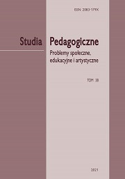 „Studia Pedagogiczne. Problemy społeczne, edukacyjne i artystyczne”, t. 38
