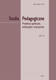 „Studia Pedagogiczne. Problemy społeczne, edukacyjne i artystyczne”, t. 39