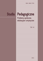 „Studia Pedagogiczne. Problemy społeczne, edukacyjne i artystyczne”, t. 40