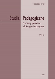 „Studia Pedagogiczne. Problemy społeczne, edukacyjne i artystyczne”, t. 41