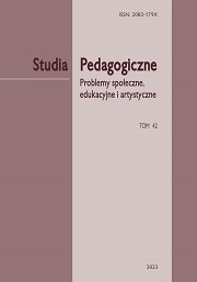 „Studia Pedagogiczne. Problemy społeczne, edukacyjne i artystyczne”, t. 42