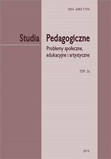 „Studia Pedagogiczne. Problemy społeczne, edukacyjne i artystyczne” t. 26