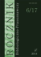 "Rocznik Bibliologiczno-Prasoznawczy", t. 6/17