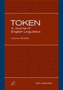 Okładka, „Token: A Journal of English Linguistics”, V. 18/2025